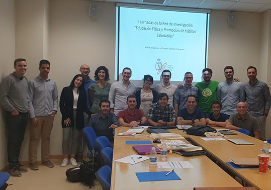 Participants en l'encontre de la Xarxa d'Investigació d'Educació Física i Promoció d’Hàbits Saludables